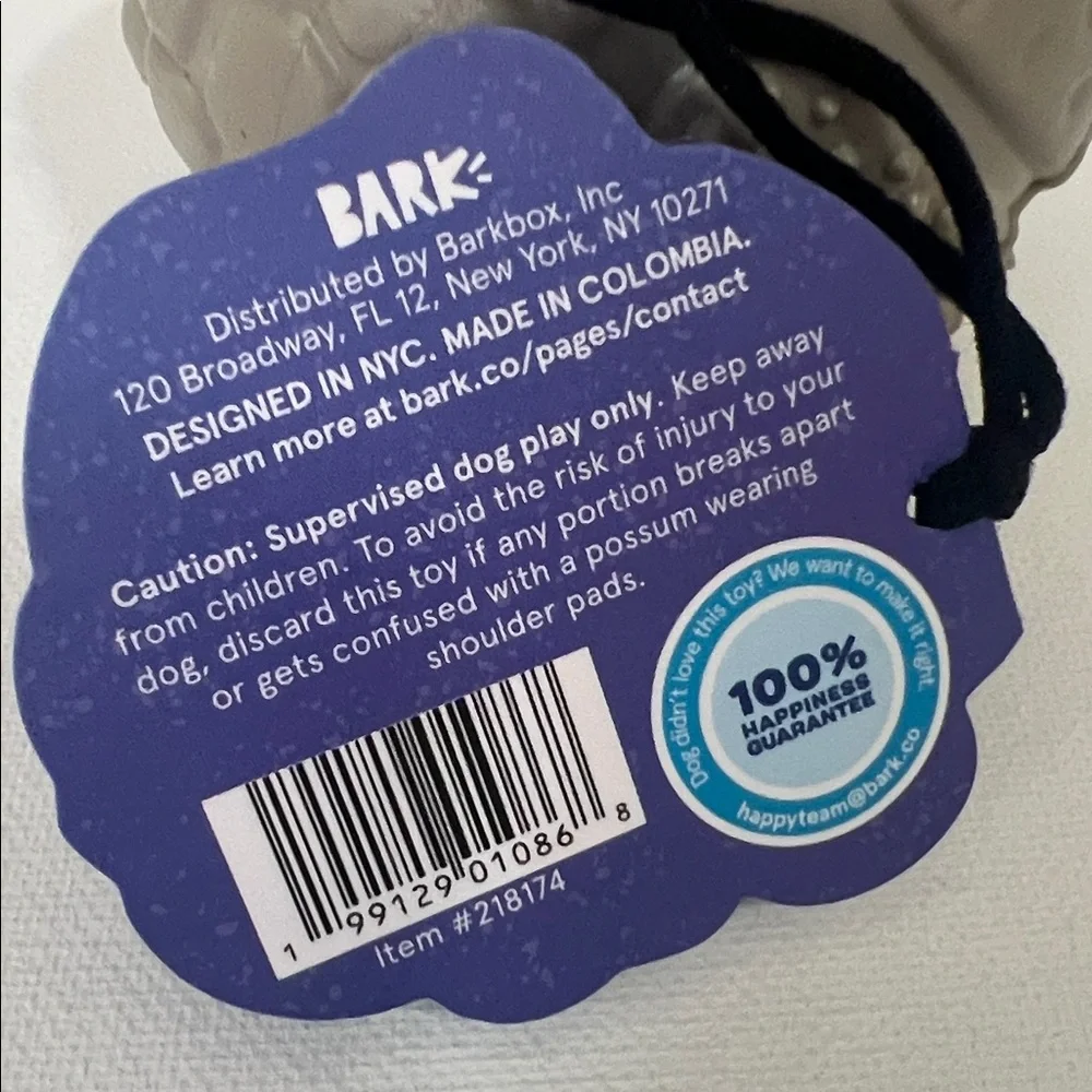 NWT Barkbox Nomadillo Textured Chew Ball - Taupe